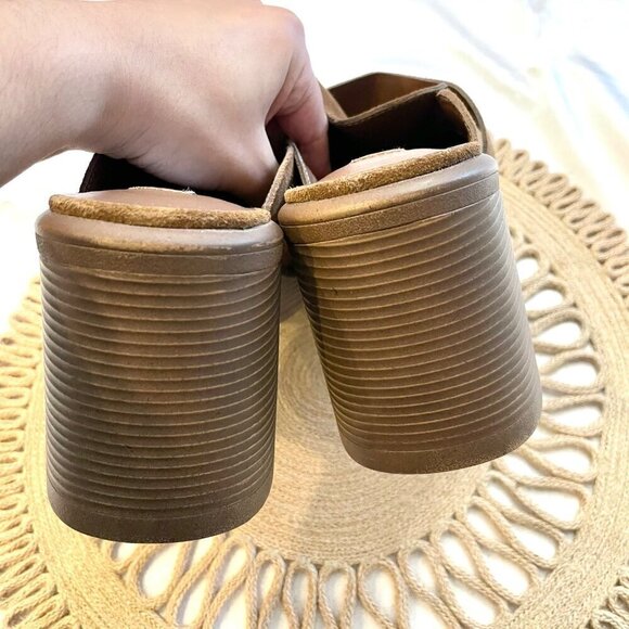 Steve Madden Fraim Brown Suede Heeled Closed Toe Loafer Size 9.5 - Picture 10 of 12